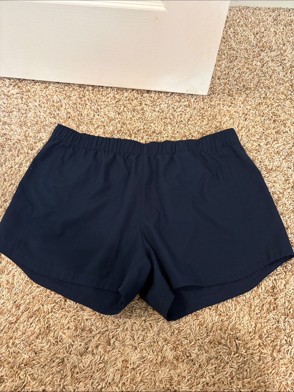 Everyday Navy Athletic Shorts with Elastic Waist